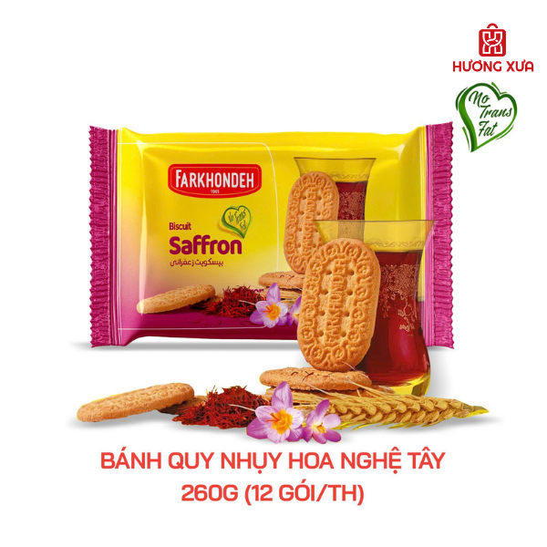 Bánh Quy Nhụy Hoa Nghệ Tây Farkhondeh 260g