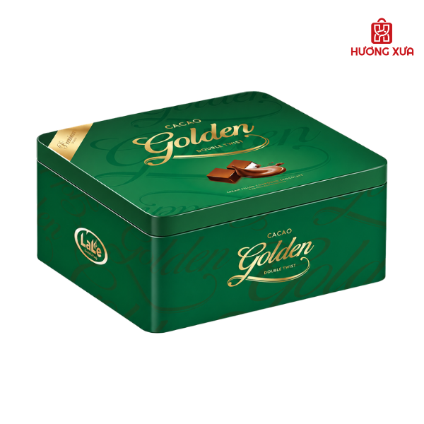 Socola Hỗn Hợp Cacao Golden Double Twist LaLe Hộp Sắt 200g