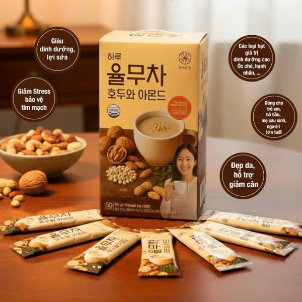 Bột Ngũ Cốc Óc Chó Hạnh Nhân Shinwoo 900g