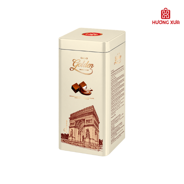 Socola Hỗn Hợp Cacao Golden Double Twist LaLe Hộp Sắt 120g
