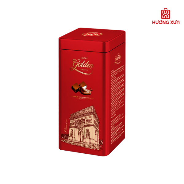 Socola Hỗn Hợp Cacao Golden Double Twist LaLe Hộp Sắt 120g