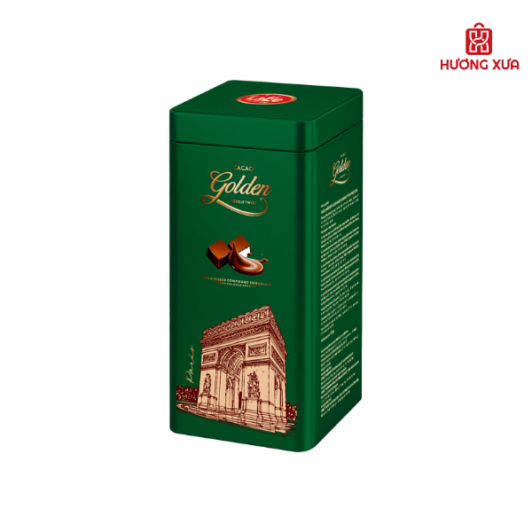 Socola Hỗn Hợp Cacao Golden Double Twist LaLe Hộp Sắt 120g