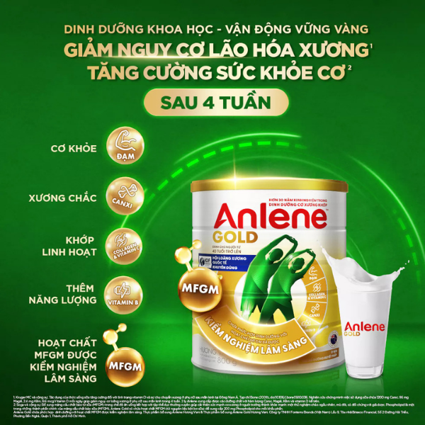 Sữa Bột Anlene Gold Hương Vani 800g 