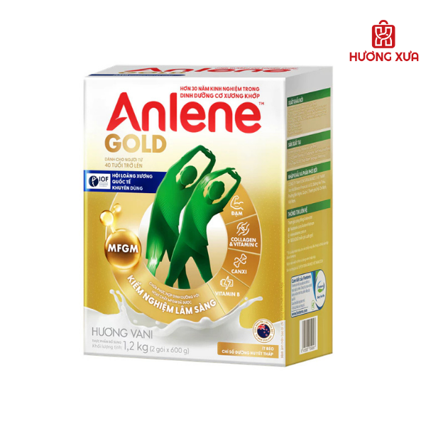 Sữa bột Anlene Gold hương vani hộp 1.2kg 