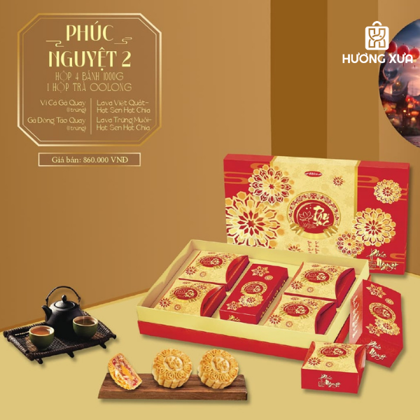 Bánh Trung Thu Bibica 2025 Hộp Phúc Nguyệt 2