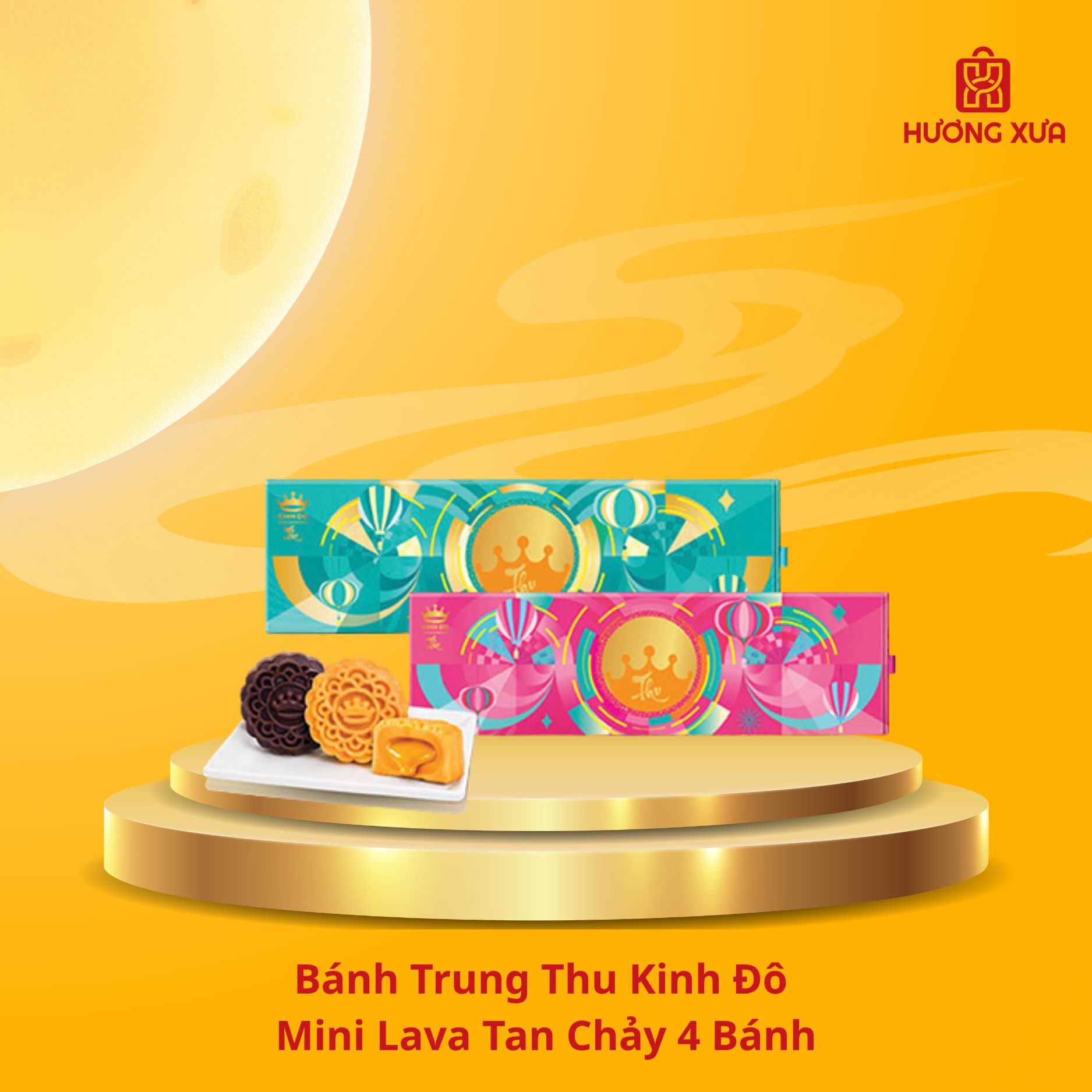 Bánh Trung Thu Kinh Đô Mini Lava Tan Chảy 4 Bánh