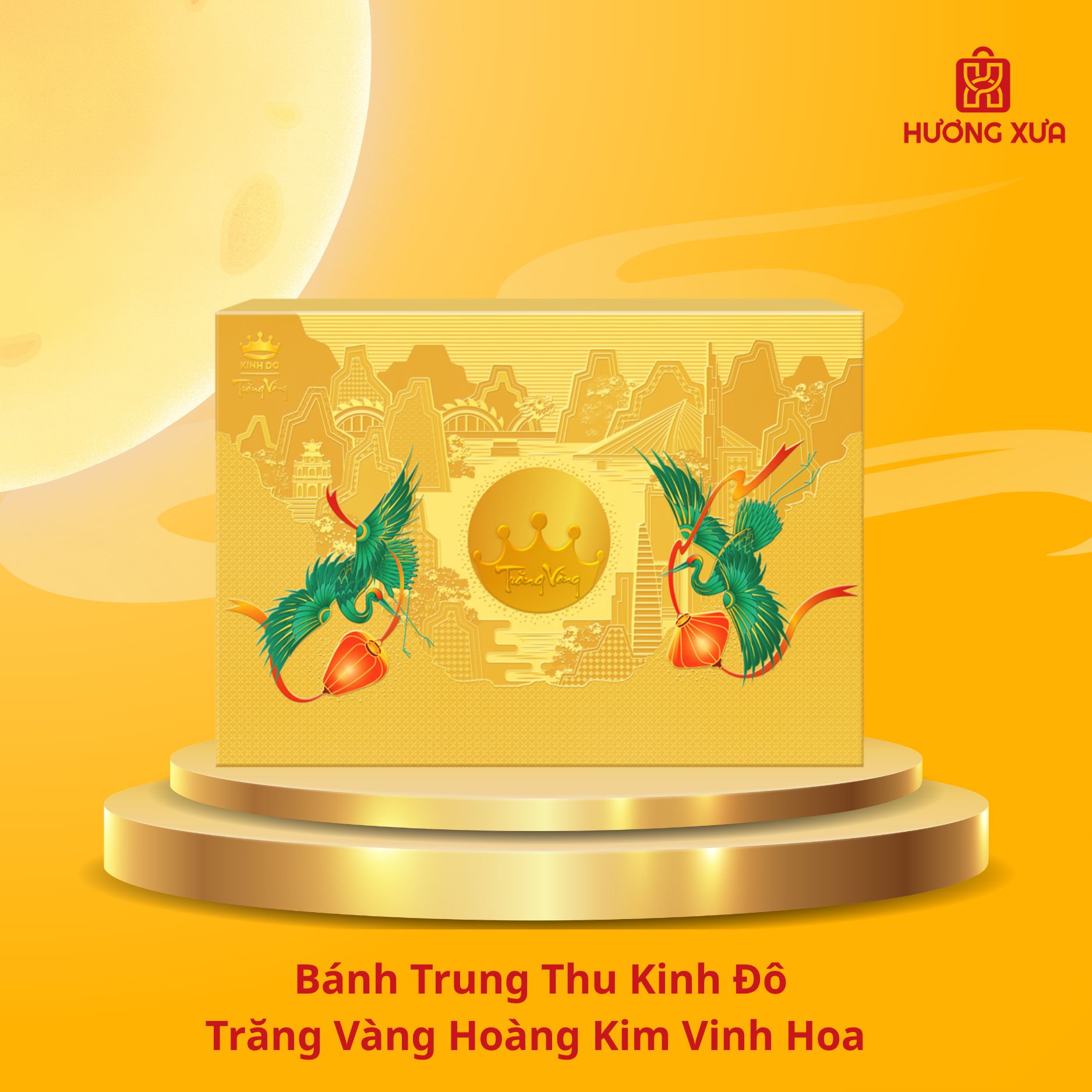 Bánh Trung Thu Kinh Đô Trăng Vàng Hoàng Kim Vinh Hoa