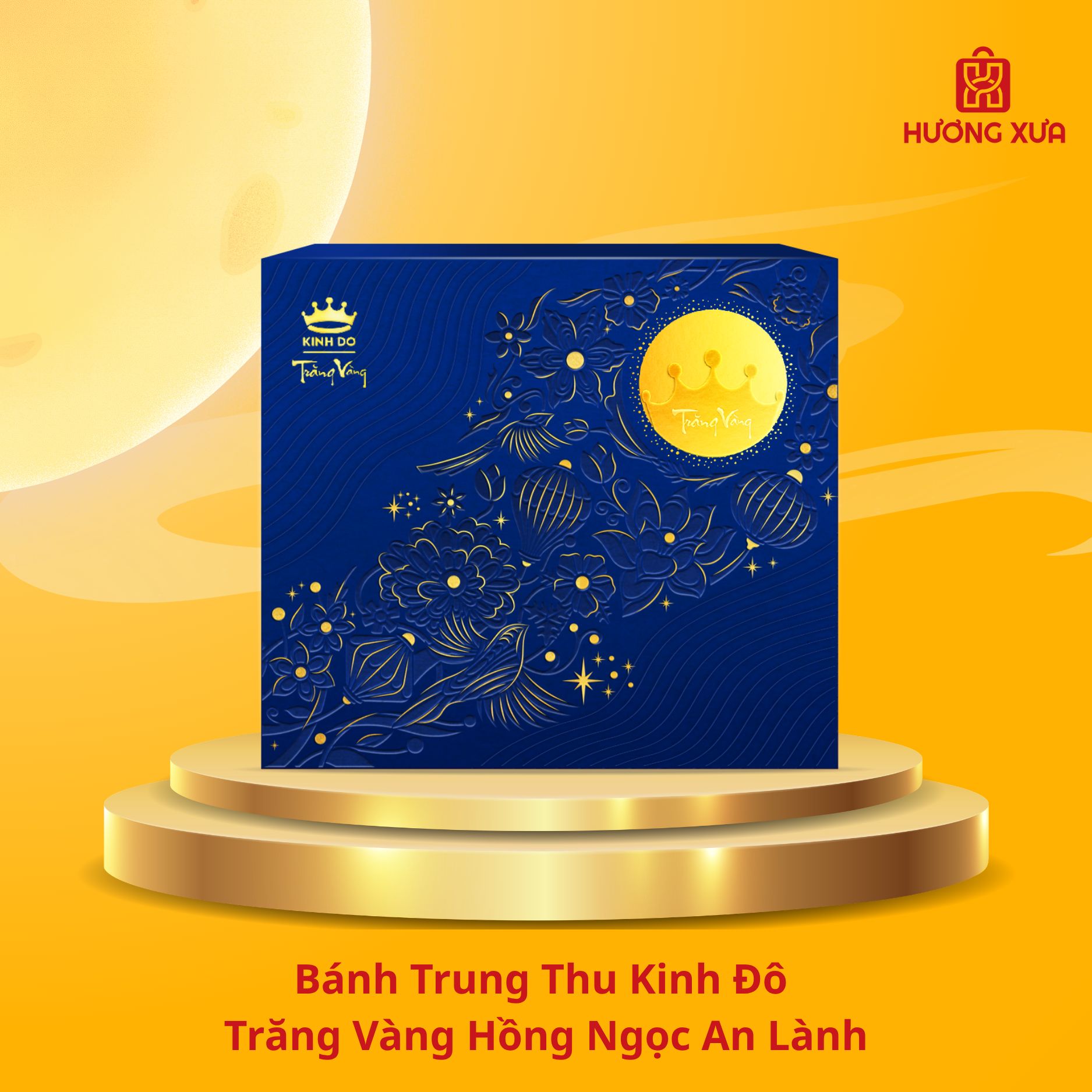 Bánh Trung Thu Kinh Đô Trăng Vàng Hồng Ngọc An Lành