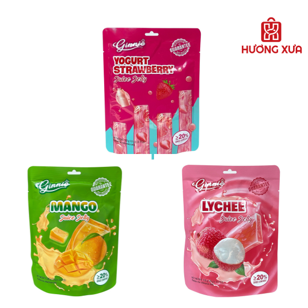Kẹo Thạch Ginnie Vị Trái Cây gói 160g