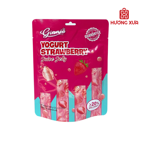 Kẹo Thạch Ginnie Vị Trái Cây gói 160g