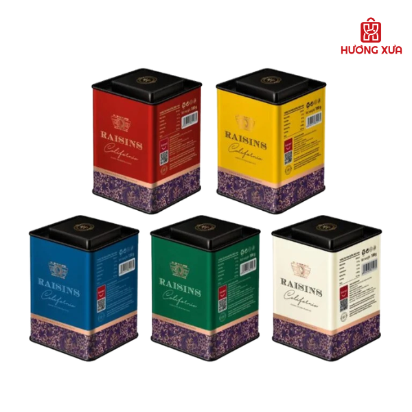 Nho Khô Vàng Raisins Hộp Sắt 150g