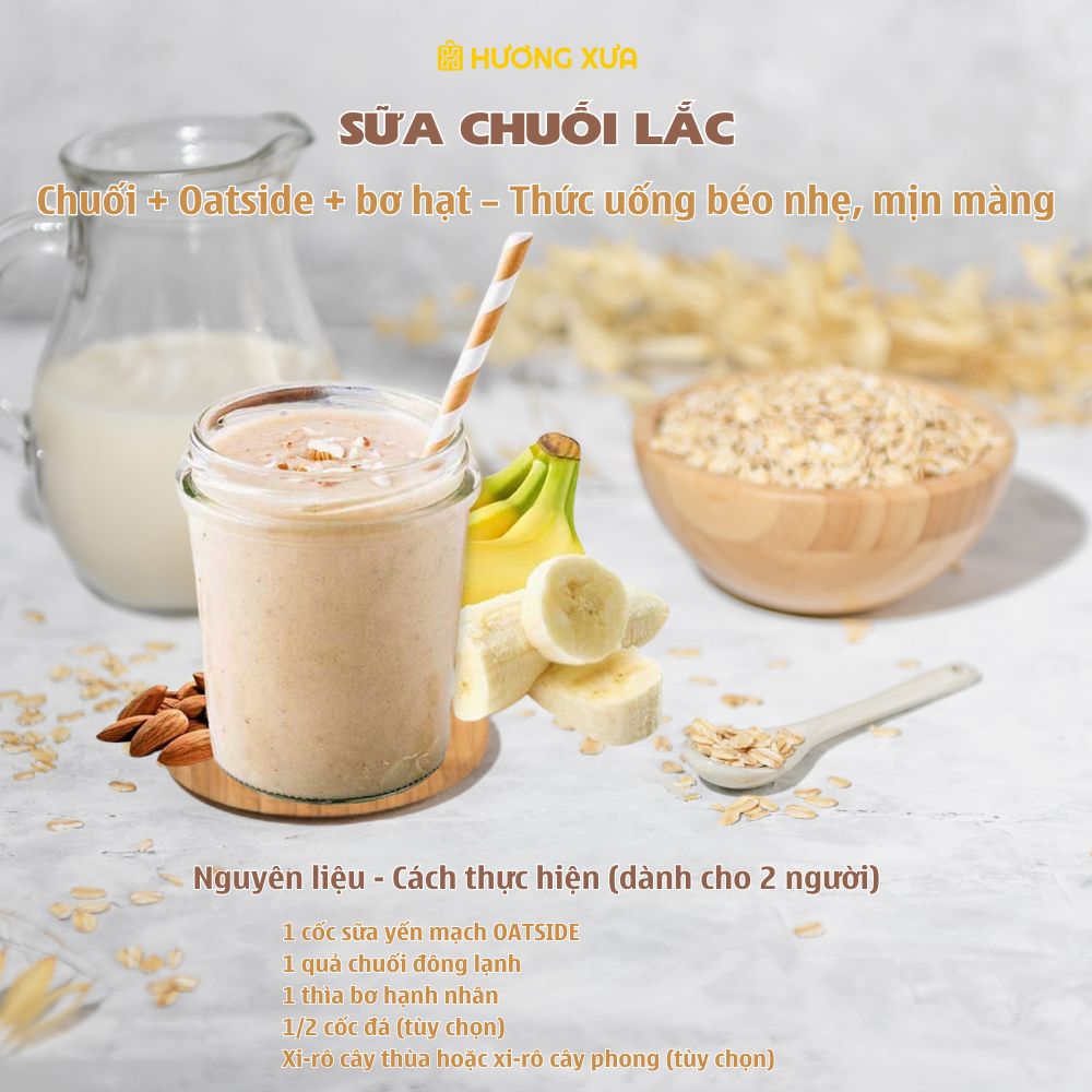 Thùng 24 Hộp Sữa Yến Mạch Vị Nguyên Bản Oatside 200ml