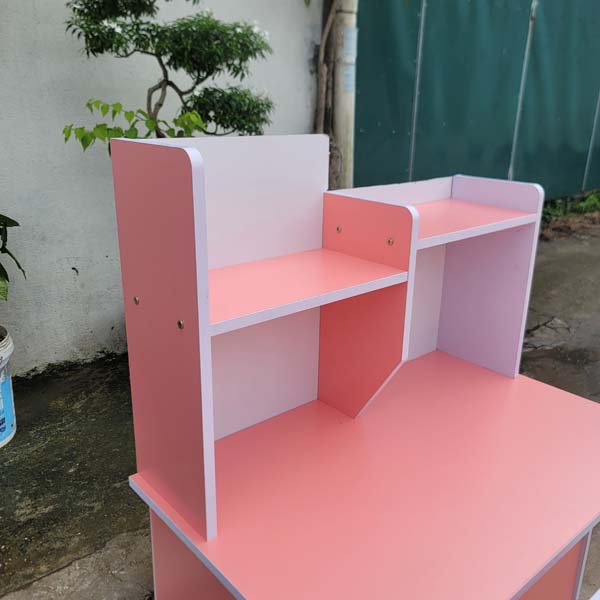 Bộ bàn ghế học sinh nhí, Gỗ MDF chống trầy, Màu xanh, hồng, Tháo ráp tiện lợi, Tiết kiệm vận chuyển