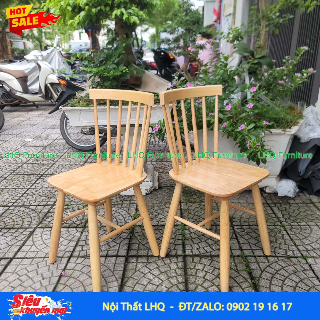 Bộ Bàn Ăn Chân Tròn D80 - 2 Ghế Song Tiện