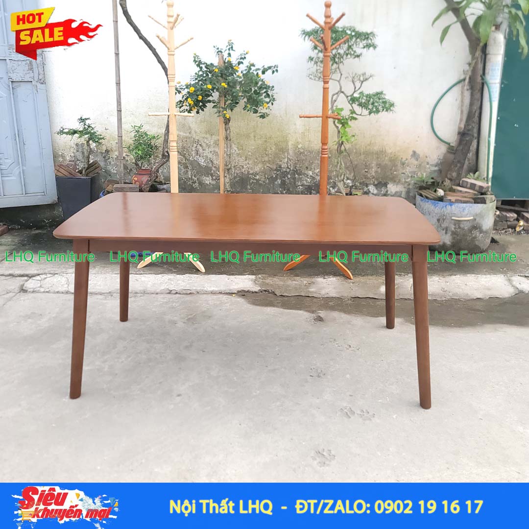 Bàn ăn gỗ cao su tự nhiên - Chọn lựa hoàn hảo cho không gian sống
