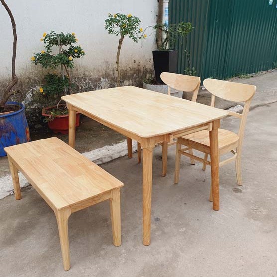 Bộ bàn ăn 2 ghế Cabin Panda 1 bench - Giải pháp tối ưu cho không gian nhỏ