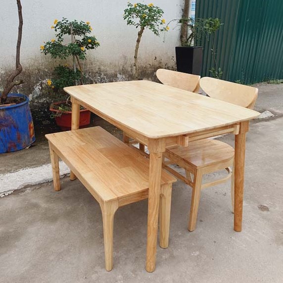 Bộ bàn ăn 2 ghế Cabin Panda 1 bench - Giải pháp tối ưu cho không gian nhỏ