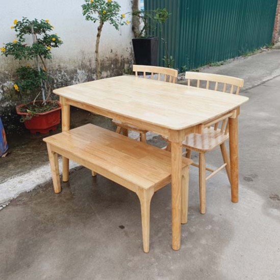 Bộ Bàn Ăn 2 Ghế Song Tiện 1 Ghế Bench – Lựa Chọn Cho Không Gian Hiện Đại