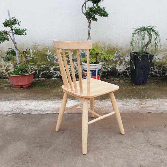 Ghế cafe, ghế bàn ăn Song Tiện, Gỗ Cao Su, Bán Chạy Tại LHQ