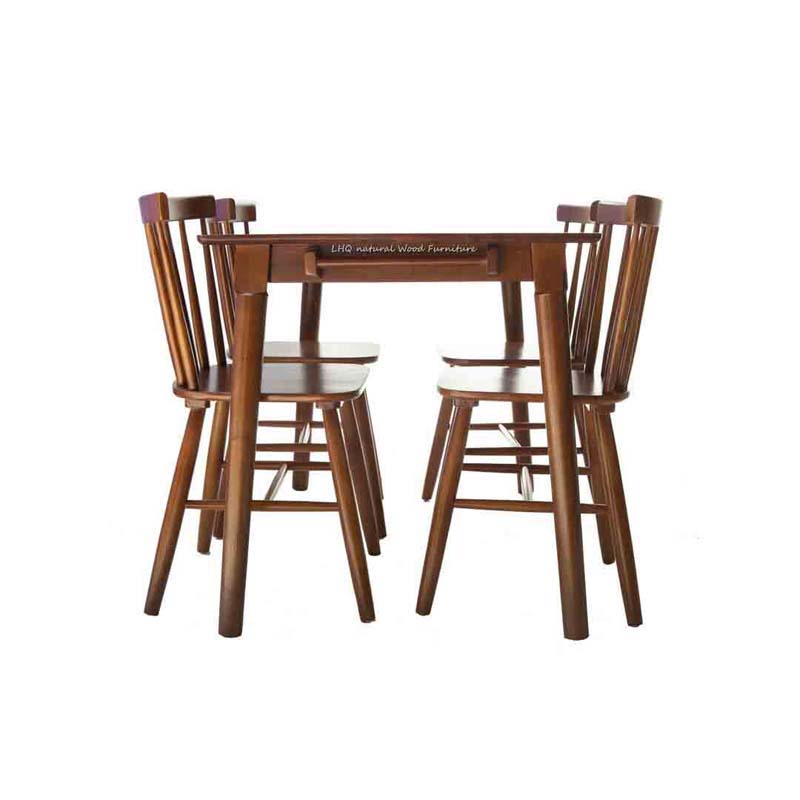 Bộ Bàn Ăn 4 Ghế Song Tiện Bán Chạy Nhất 2024 Tại LHQ Furniture