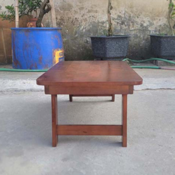 Bàn trà nhật, Chân thang 50x70, Chân gấp tiện lợi, Gỗ cao su tự nhiên, Noithatlhq sản xuất