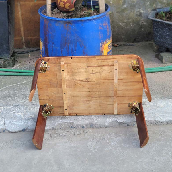 Bàn trà Nhật 40x60, Chân bánh mỳ, Gỗ tự nhiên, Gấp gọn dễ dàng, Giá rẻ, có bảo hành