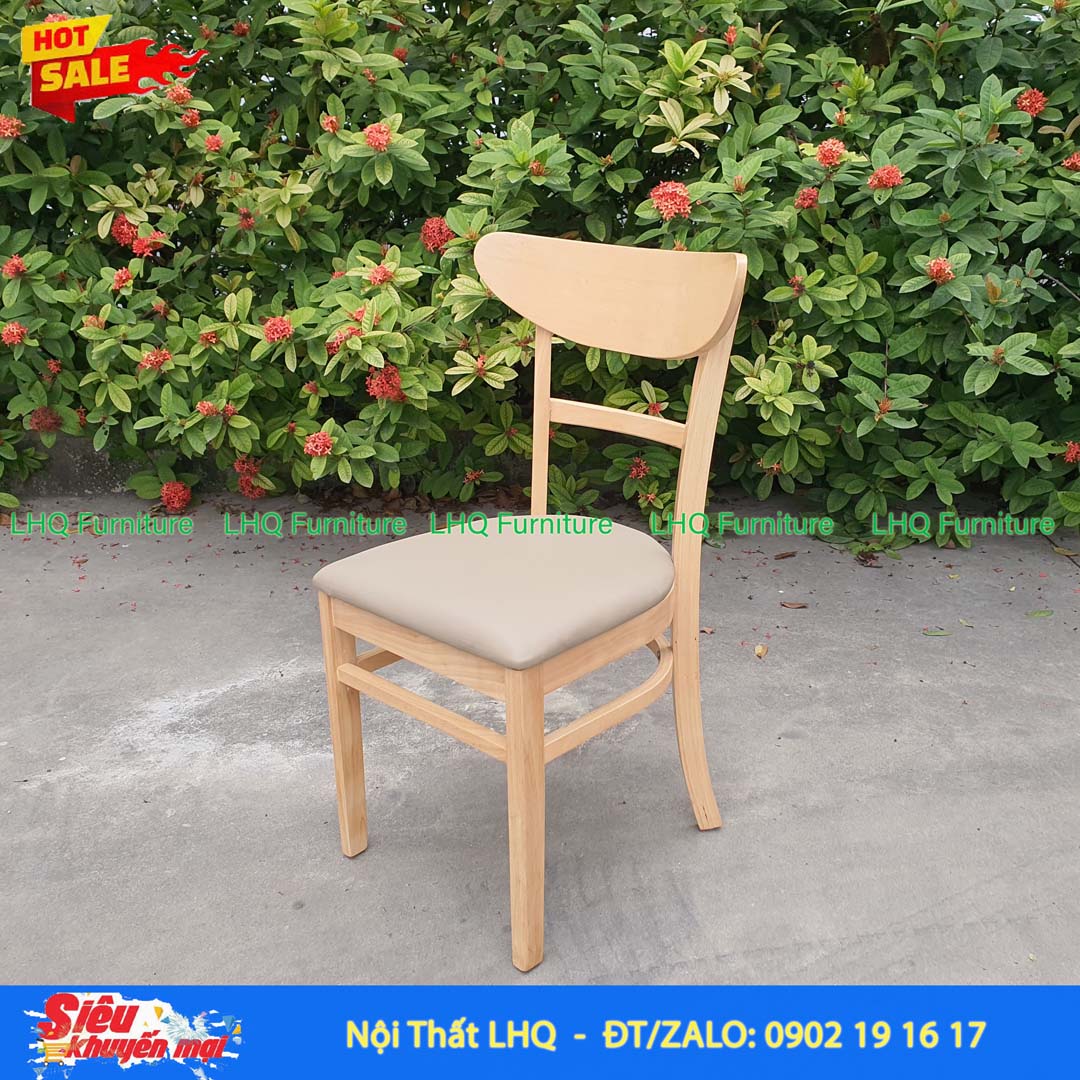 Ghế Bàn Ăn Cabin Panda, Gỗ Cao Su, Sử Dụng Đa Năng, Giá Rẻ