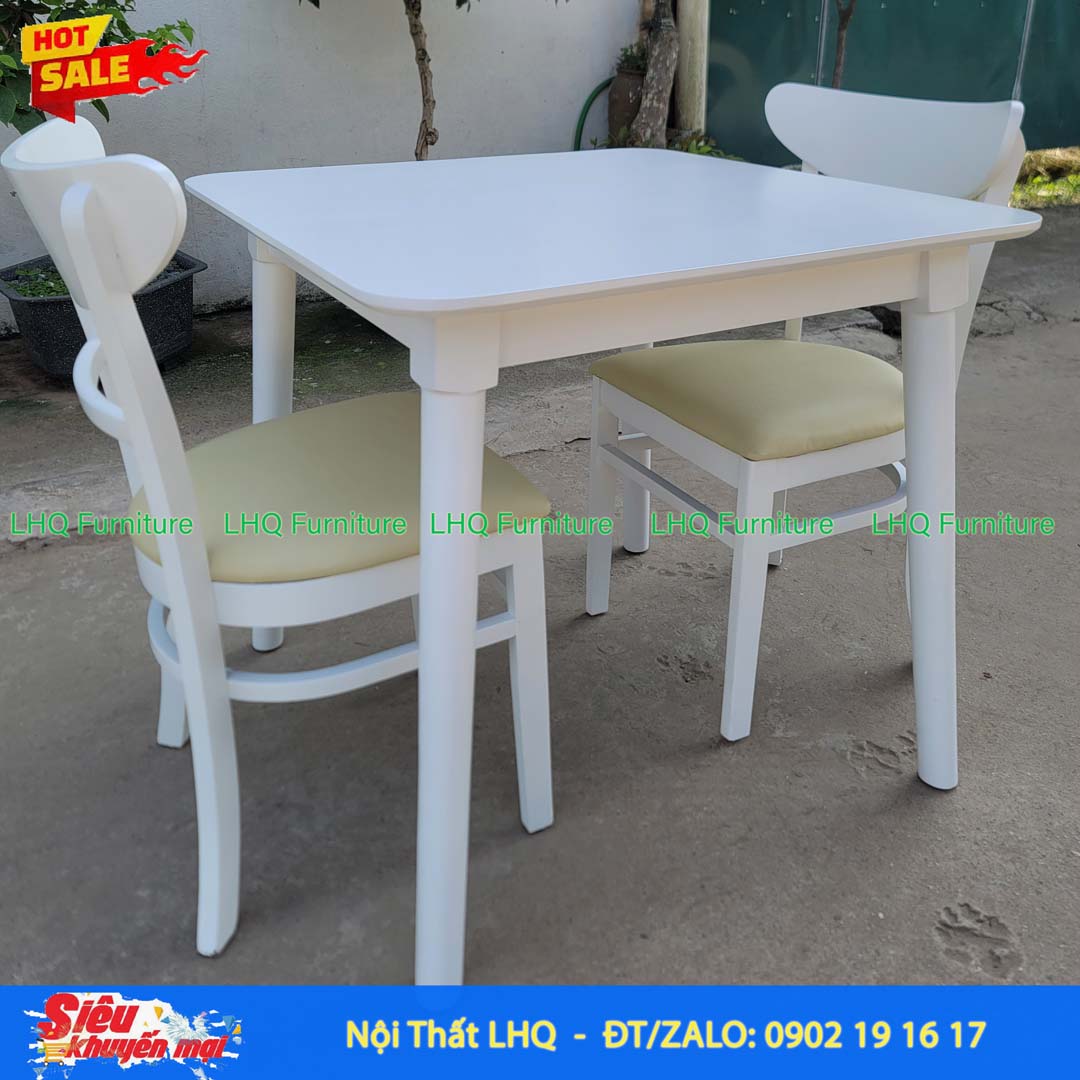 Bộ Bàn Ăn 2 Ghế Cabin Panda – Lựa Chọn Hoàn Hảo Cho Không Gian Nhỏ
