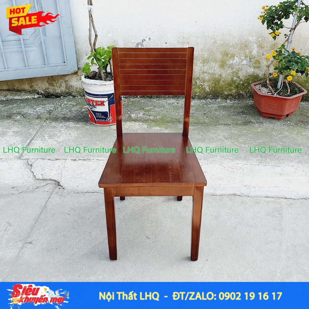 Bộ bàn ăn 4 ghế Cherry – Bàn Chân Vuông Mặt 80cm