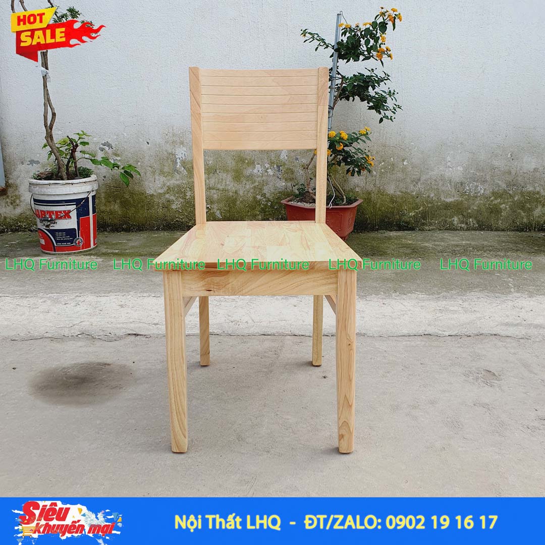 Bộ bàn ăn 4 ghế Cherry – Bàn Chân Vuông Mặt 80cm