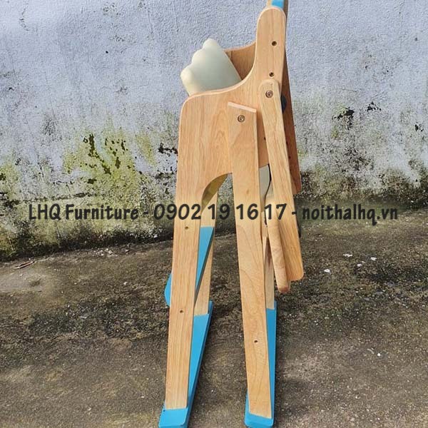 Ghế Ăn Bột Gỗ Cao Su Tự Nhiên Cho Bé – Gấp Gọn, An Toàn, Giá Tốt Tại Hà Nội