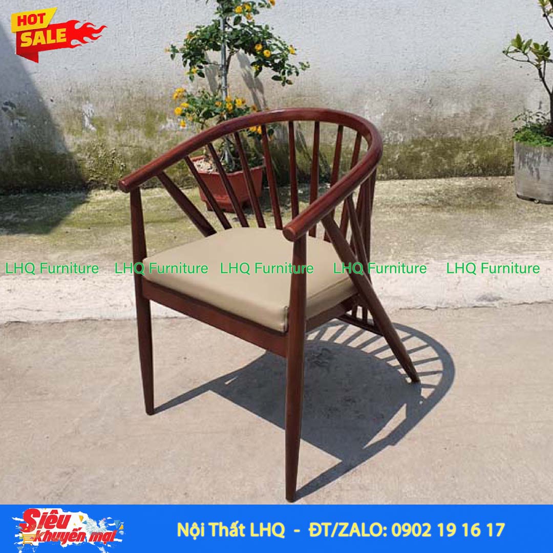Ghế Bàn Ăn 12 Nan Gỗ Cao Su Tự Nhiên – Đẳng Cấp và Bền Bỉ