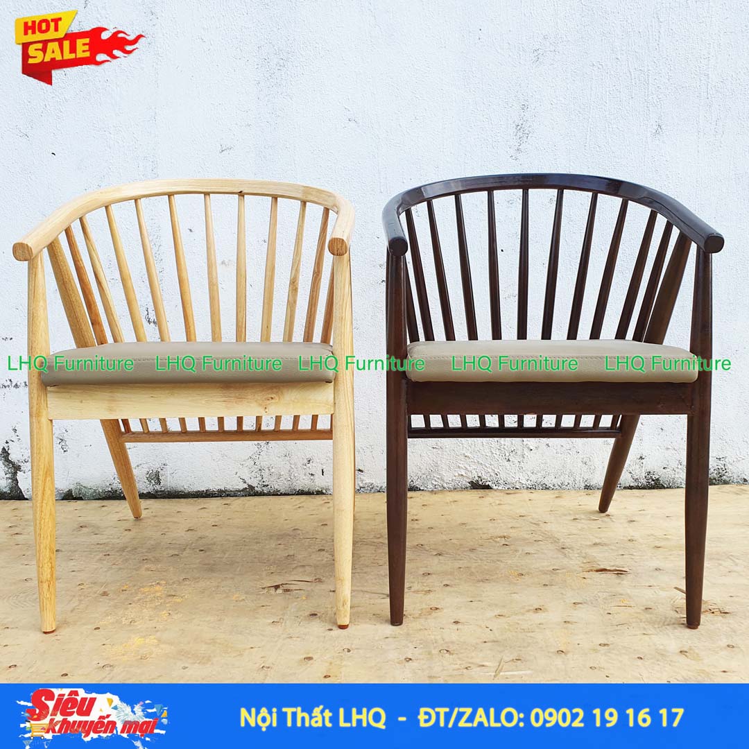 Ghế Bàn Ăn 12 Nan Gỗ Cao Su Tự Nhiên – Đẳng Cấp và Bền Bỉ