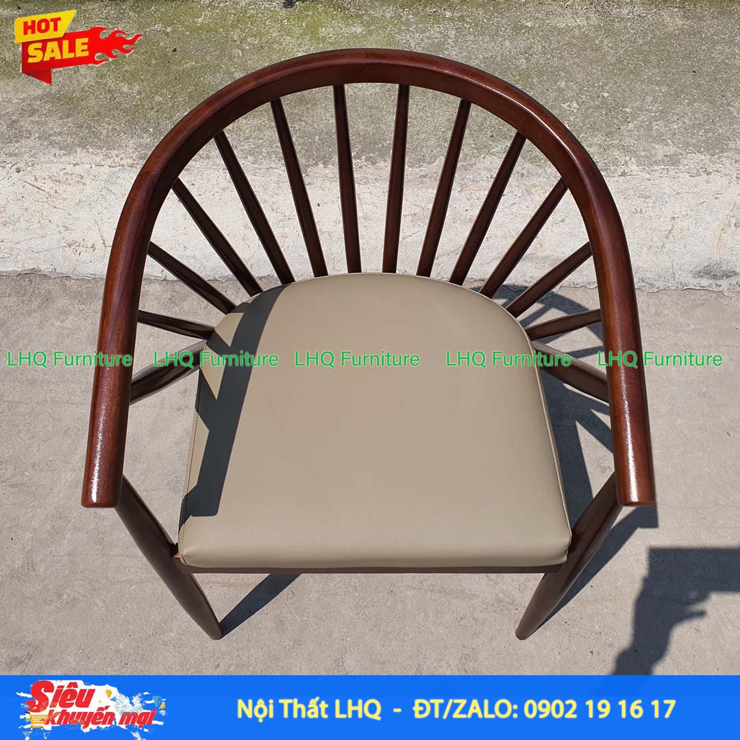Ghế Bàn Ăn 12 Nan Gỗ Cao Su Tự Nhiên – Đẳng Cấp và Bền Bỉ