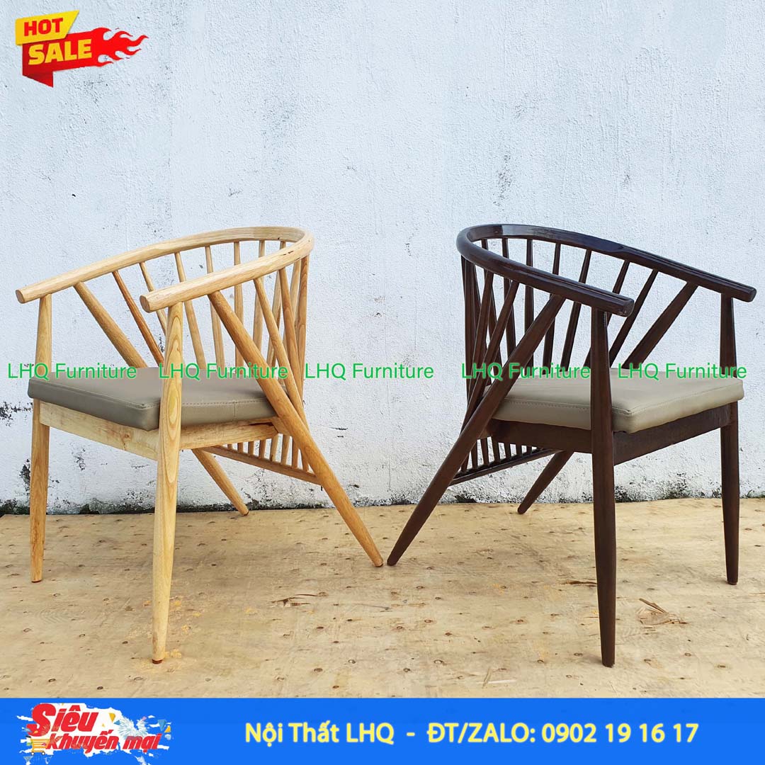 Ghế Bàn Ăn 12 Nan Gỗ Cao Su Tự Nhiên – Đẳng Cấp và Bền Bỉ