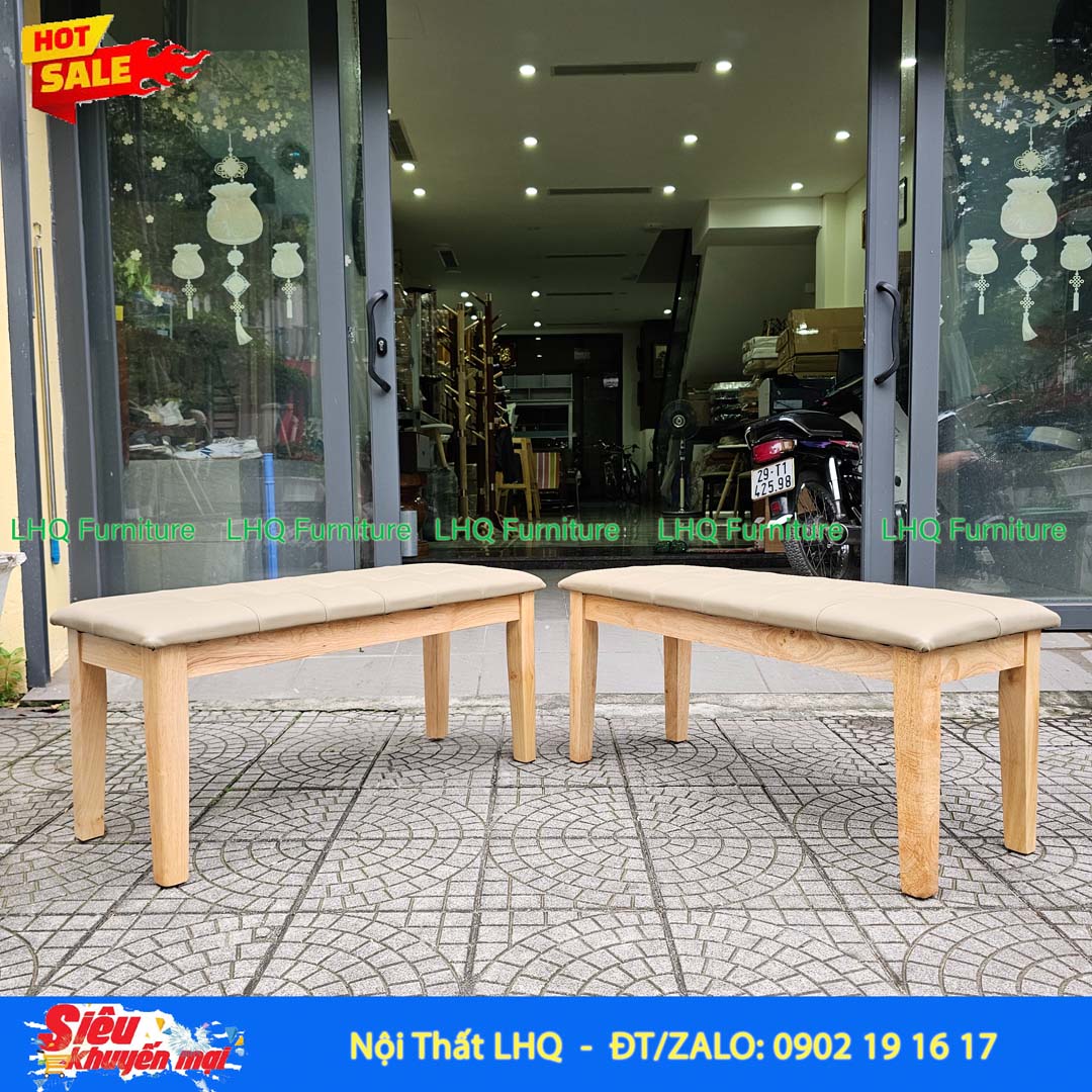 Bộ bàn ăn 4 ghế Obama kết hợp ghế Bench - Sử Dụng Đa Năng