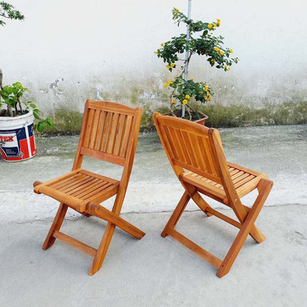 Ghế cafe mini gỗ tràm, xếp gọn dễ dàng, thích hợp để vỉa hè, chất lượng cao, giá rẻ