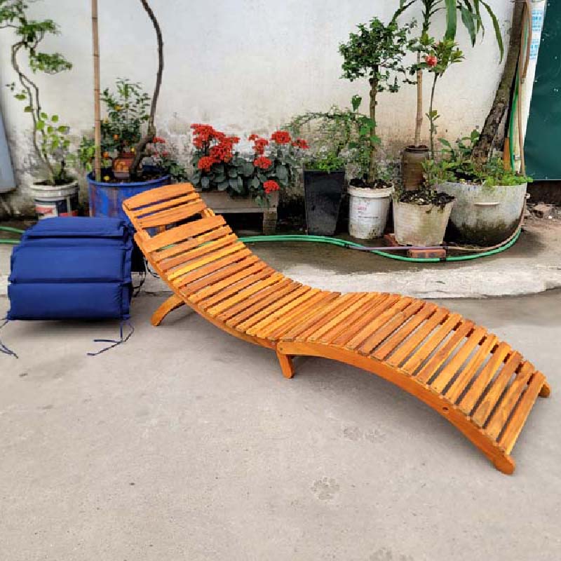 Ghế Tắm Nắng, Ghế Hồ Bơi Xếp Gọn, Có Nệm Êm Ái, Giá Rẻ
