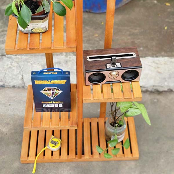 Kệ để cây, Cao 3-4-5 tầng, Chất liệu gỗ tràm, Thiết kế tháo lắp, Tiết kiệm vận chuyển.