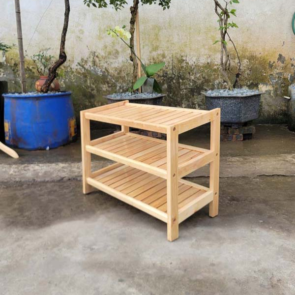 Kệ Để Giày Dép 3 Tầng Rộng 62cm, Gỗ tự nhiên, thương hiệu Noithatdep24H, chất lượng cao, giá rẻ, Bán chạy nhất