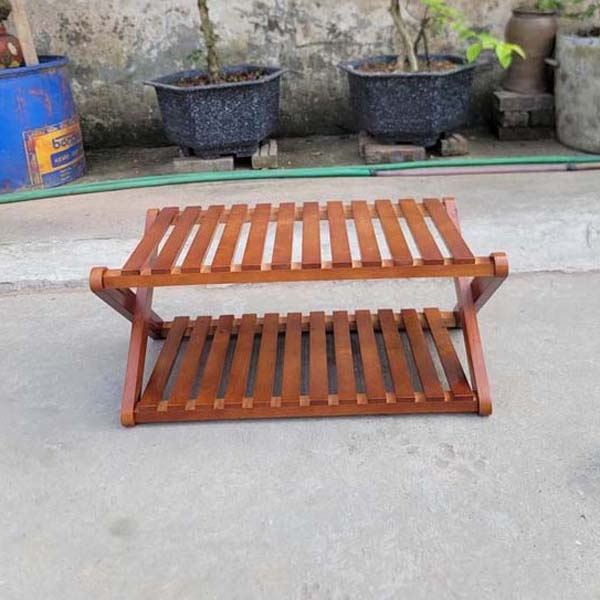Kệ Để Giày Dép Chữ X 2 Tầng Gỗ Tự Nhiên: Sự Kết Hòa Hoàn Hảo Giữa Tiện Ích Và Thẩm Mỹ