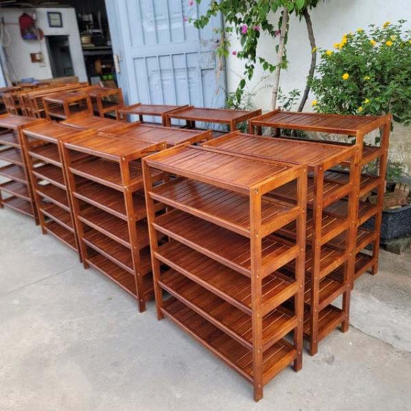 Kệ giày dép cao 7 tầng rộng 80cm, Gỗ tự nhiên, chất lượng cao, Giao hàng toàn quốc, Cam kết sản phẩm giống ảnh