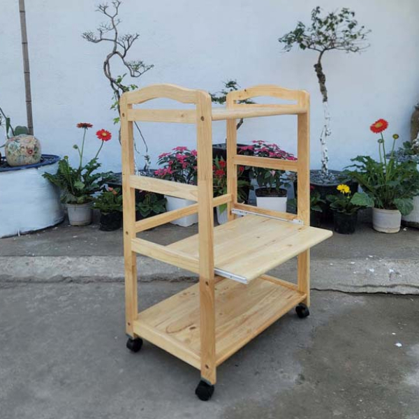 Kệ vi sóng có ray kéo 3 tầng, Sự lựa chọn hoàn hảo cho không gian bếp của bạn.