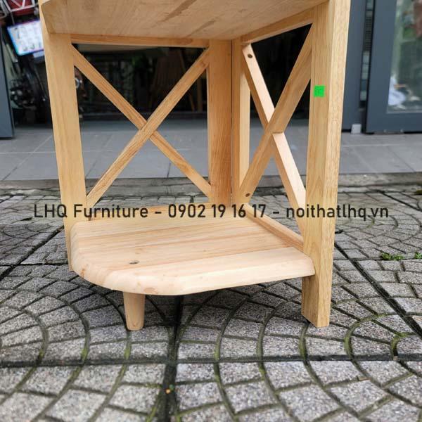 Kệ Góc Tường Gỗ Cao Su Hồi Chữ X 5 Tầng – Thiết Kế Đẹp, Đa Năng, Giá Rẻ Tại Nội Thất LHQ