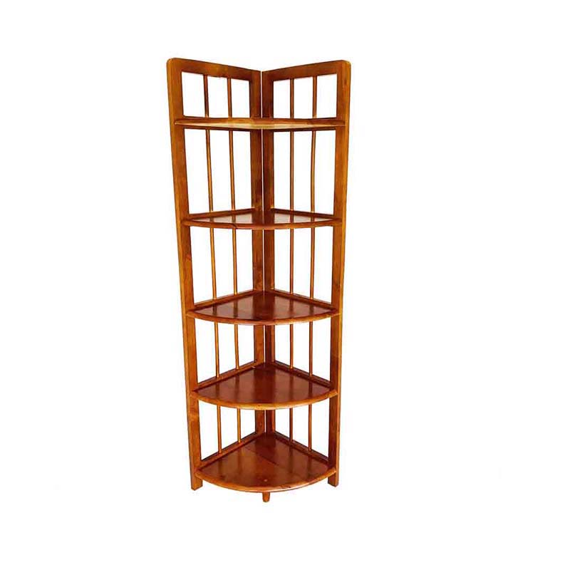 Kệ góc song tròn, Cao 3-4-5 tầng, Gỗ cao su tự nhiên, Noithatdep24H cung cấp