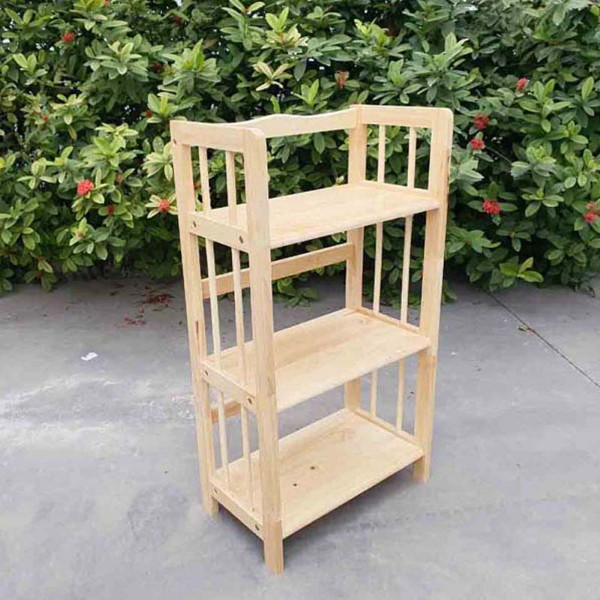 Kệ sách 3 tầng, gỗ cao su, rộng từ 40 đến 1m2, thiết kế tháo ráp, tiết kiệm vận chuyển