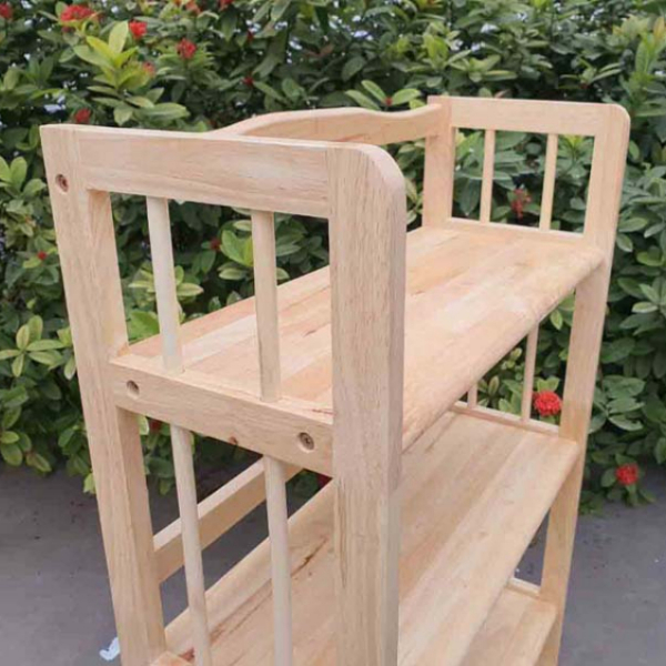 Kệ sách 3 tầng, gỗ cao su, rộng từ 40 đến 1m2, thiết kế tháo ráp, tiết kiệm vận chuyển