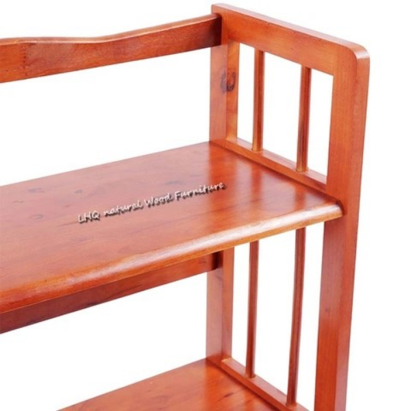 Kệ Sách 3 Tầng Rộng 80cm, Gỗ Cao Su, Noithatlhq Sản Xuất