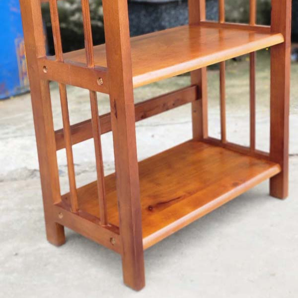 Kệ sách 4 tầng rộng 80cm, Gỗ tự nhiên, Thiết kế tháo lắp, Tiết kiệm vận chuyển, Giá rẻ, Có bảo hành