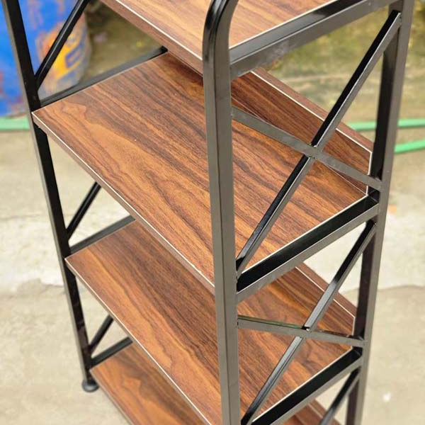 Kệ sách 5 tầng rộng 50, khung sắt sơn tĩnh điện, mặt MDF chống trầy, 4 màu lựa chọn